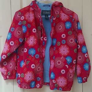 L.L. Bean girls lined jacket lightweight M 10 / 12